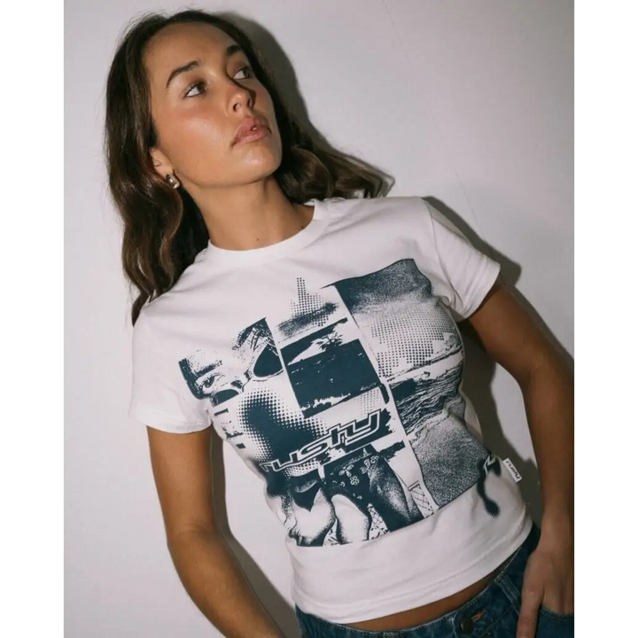 Rusty Greetings 2.0 Skimmer Baby Tee 