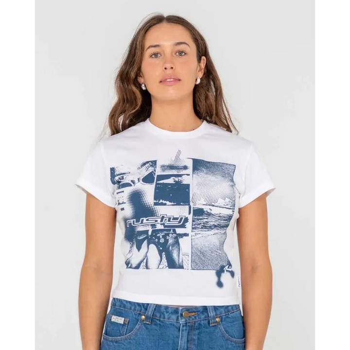 Rusty Greetings 2.0 Skimmer Baby Tee 