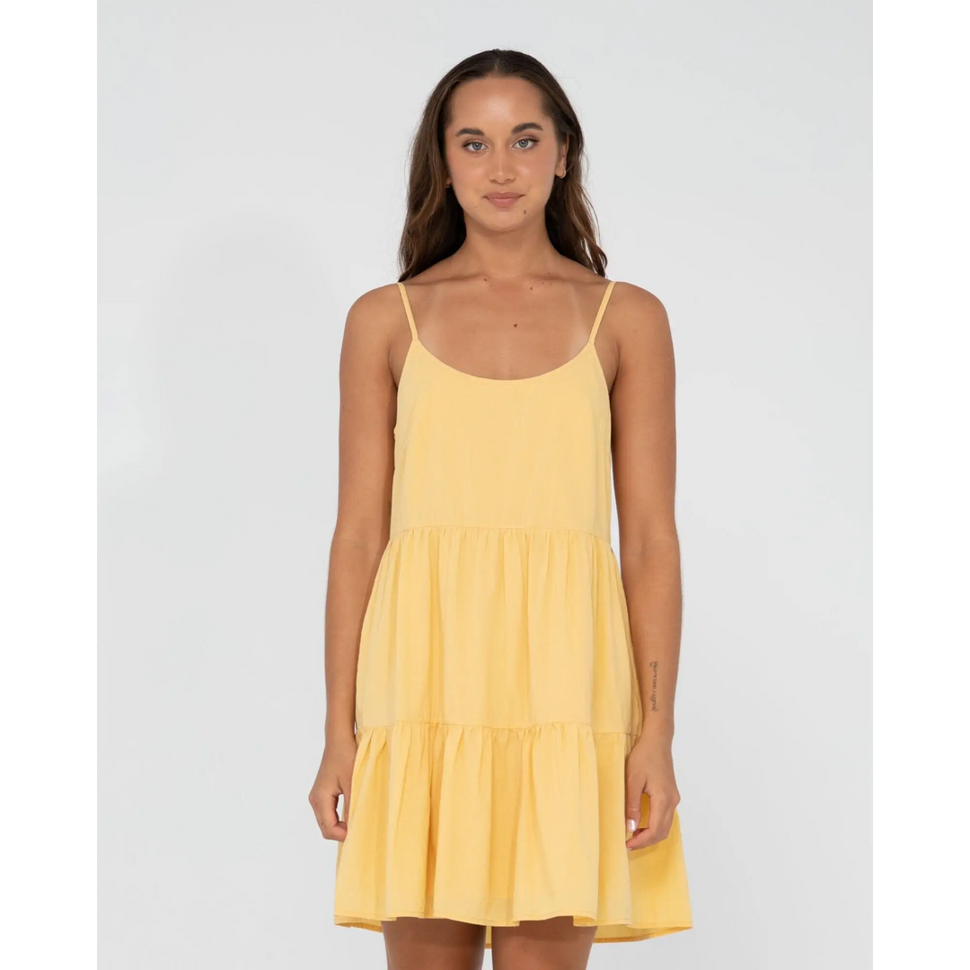 Rusty Heather Tiered Slip Dress 