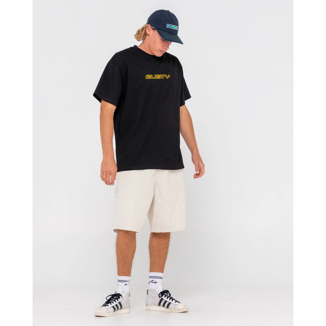 Rusty Hi Vis Six Panel Snapback Cap 