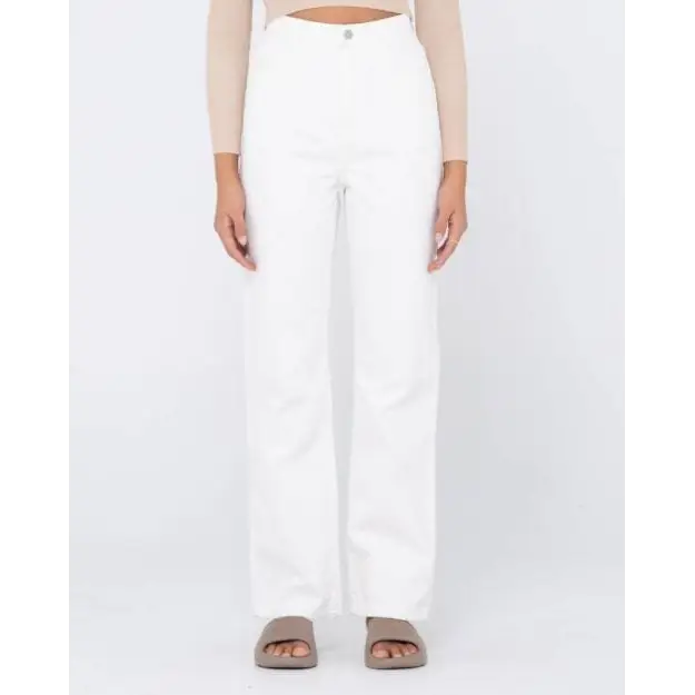 Rusty High Waisted Wide Straight Leg Pants 