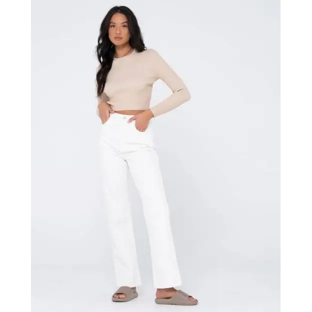 Rusty High Waisted Wide Straight Leg Pants 