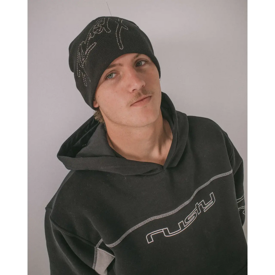Rusty Hoodus Beanie - Black