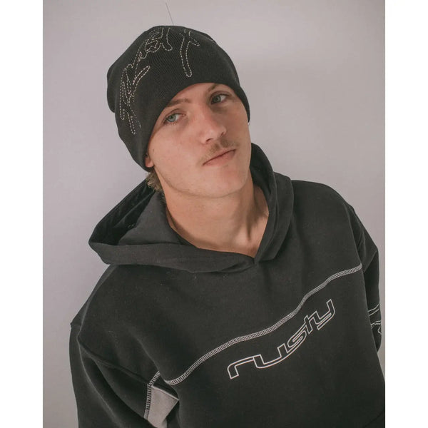 Rusty Hoodus Beanie - Black