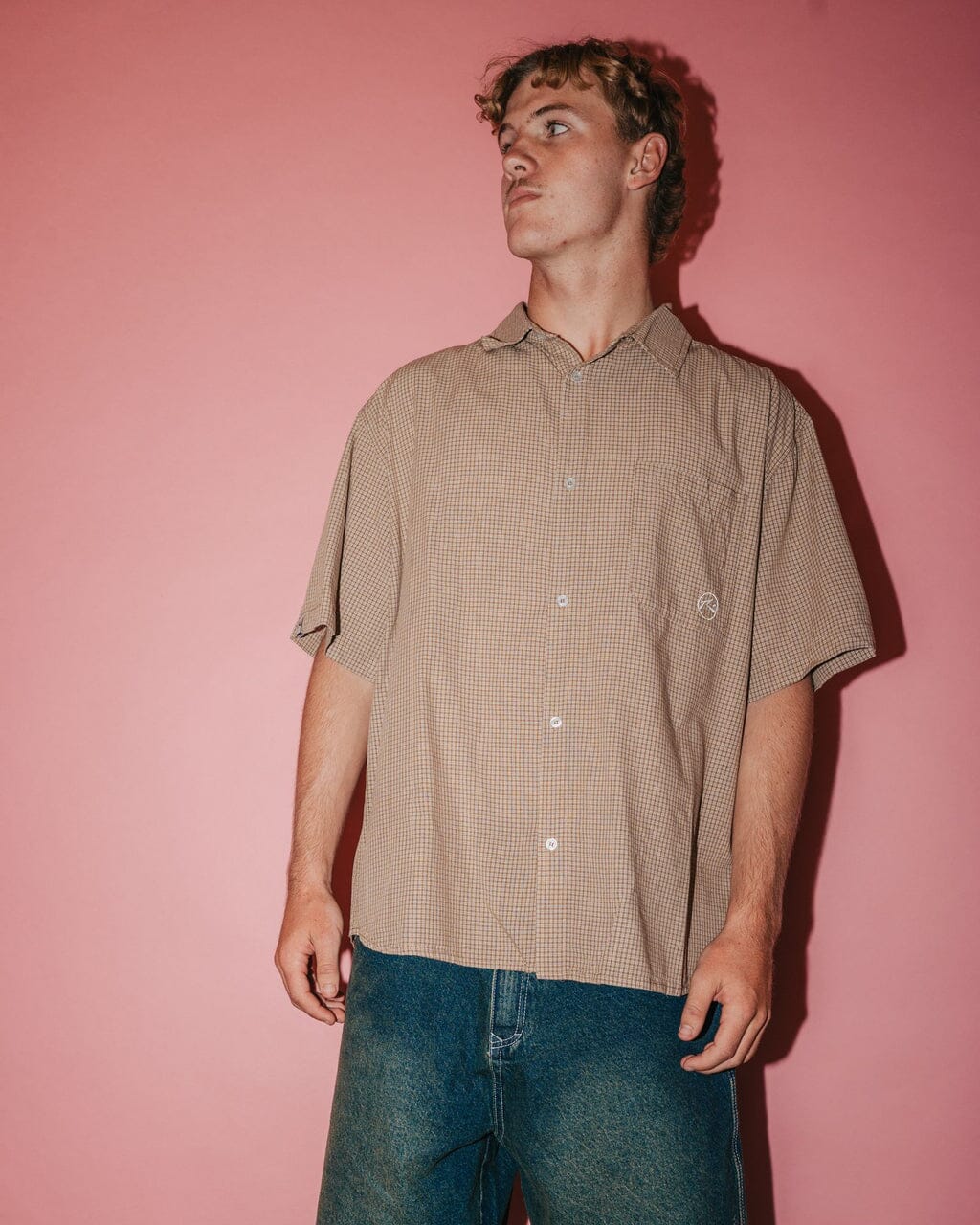 Rusty Hoodus Check Shirt Tobacco S 