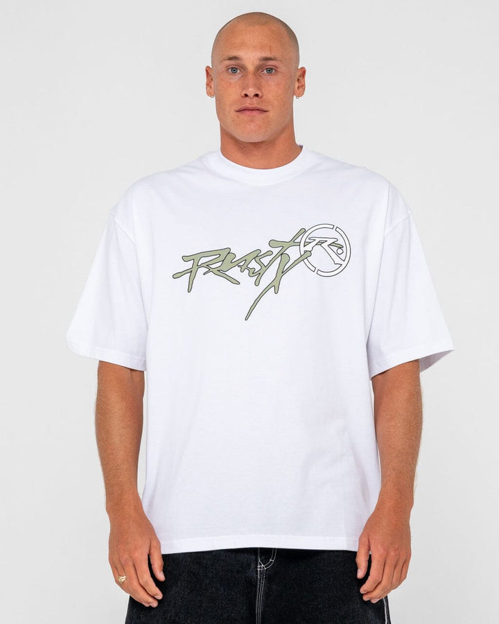 Rusty Hoodus Graphic T-Shirt White S 