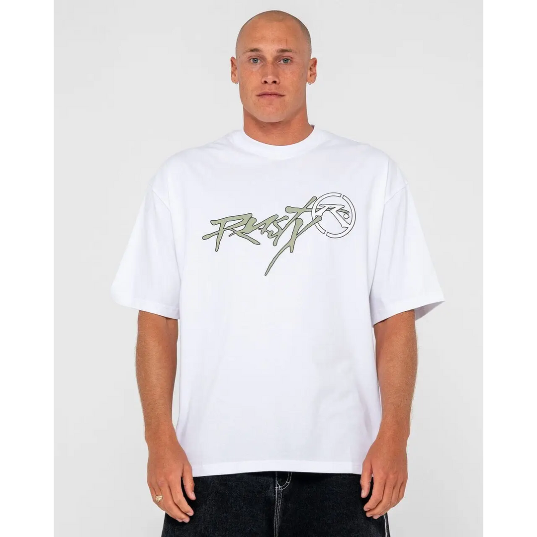 Rusty Hoodus Graphic T-Shirt White S 