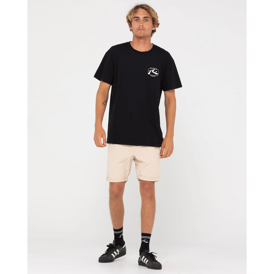 Rusty Hooked On 18" Elastic Shorts Light Fennel 34 