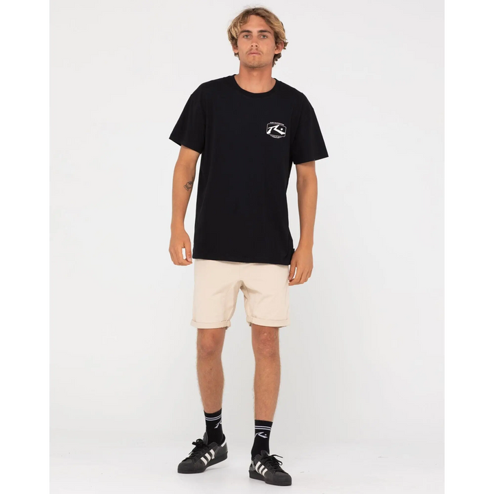 Rusty Hooked On 18" Elastic Shorts Light Fennel 34 