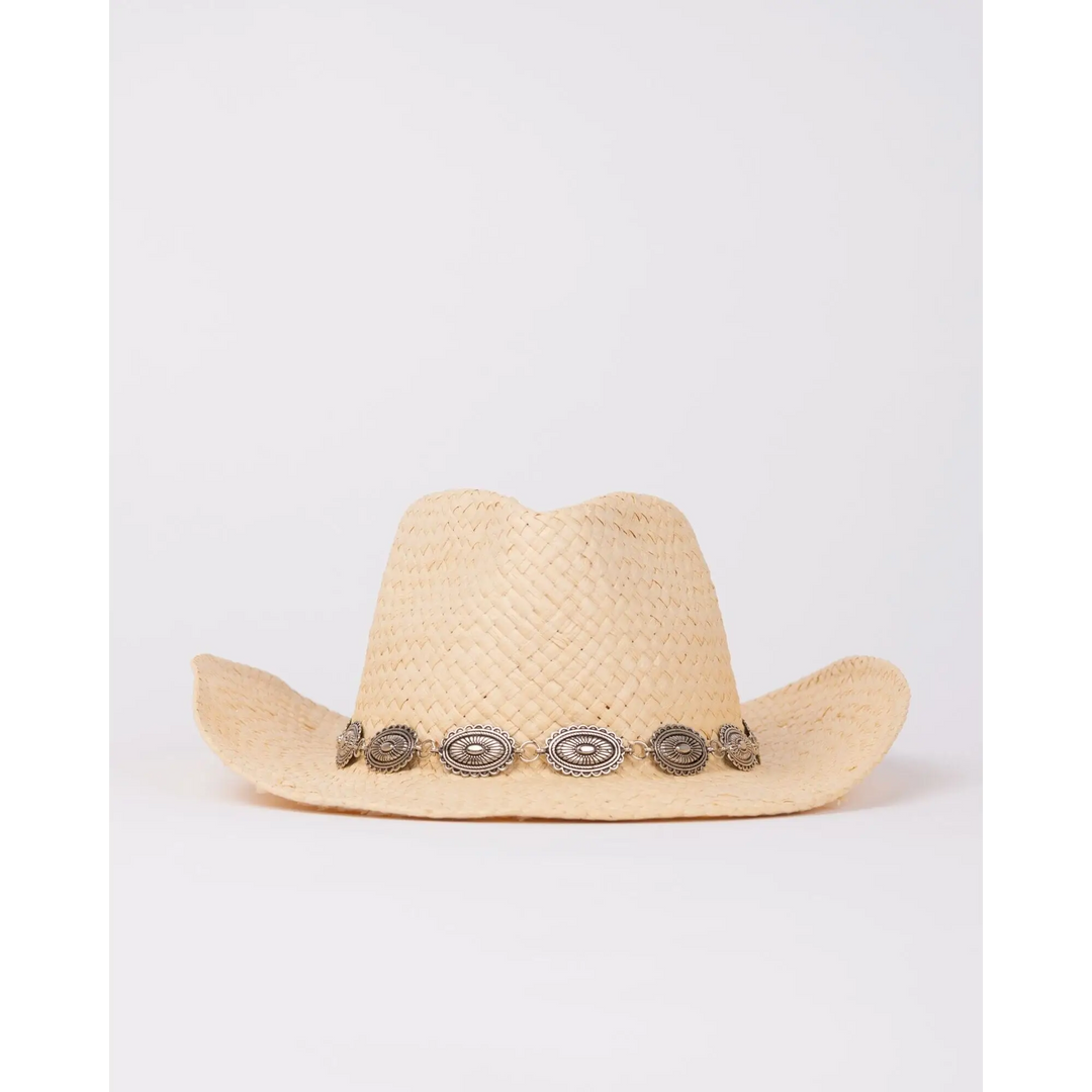 Rusty Howdy Cowboy Straw Hat 