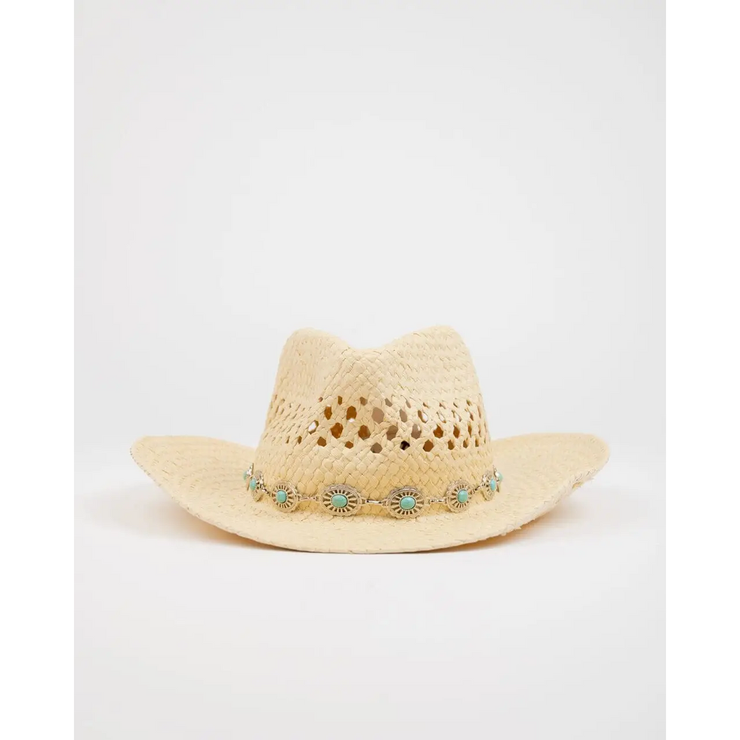 Rusty Howdy Cowboy Straw Hat 