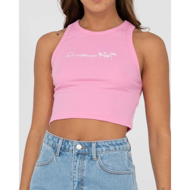 Rusty Island Life Racer Tank Top 