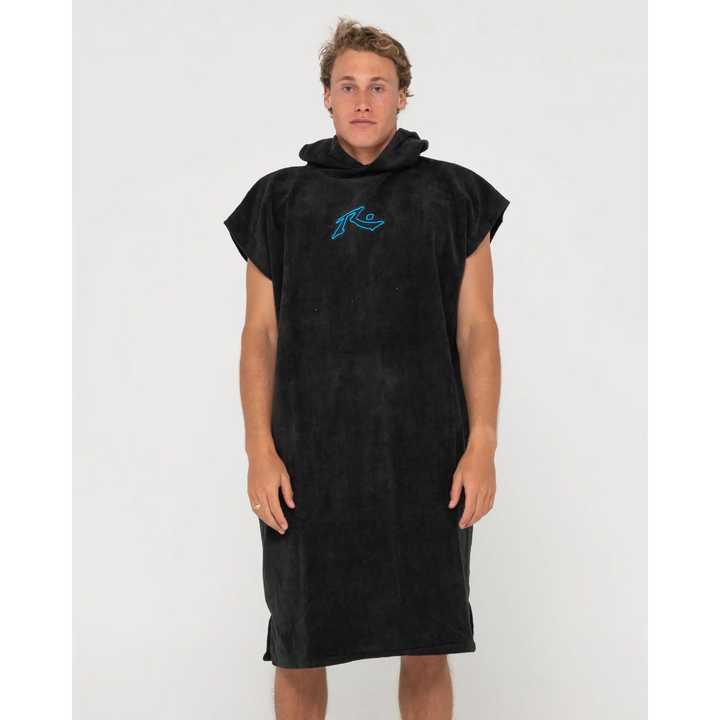 Rusty Just Surfing Change Towel Black S / M 