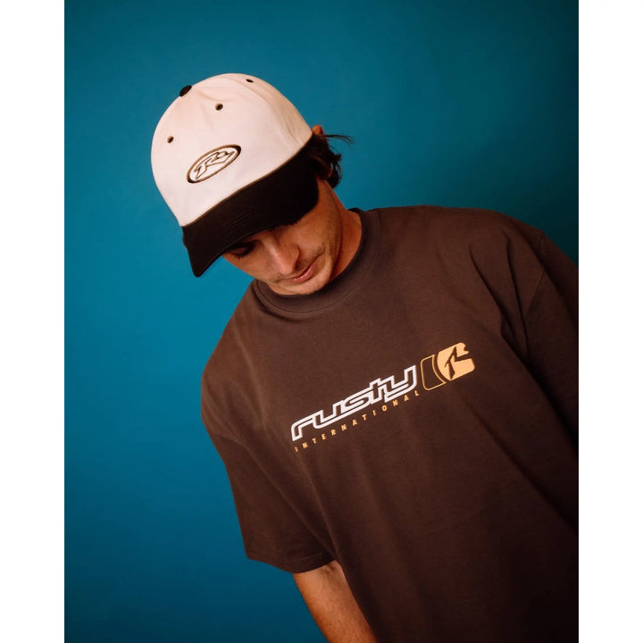 Rusty Kick Flip Embroidered Two-Toned Dad Cap 
