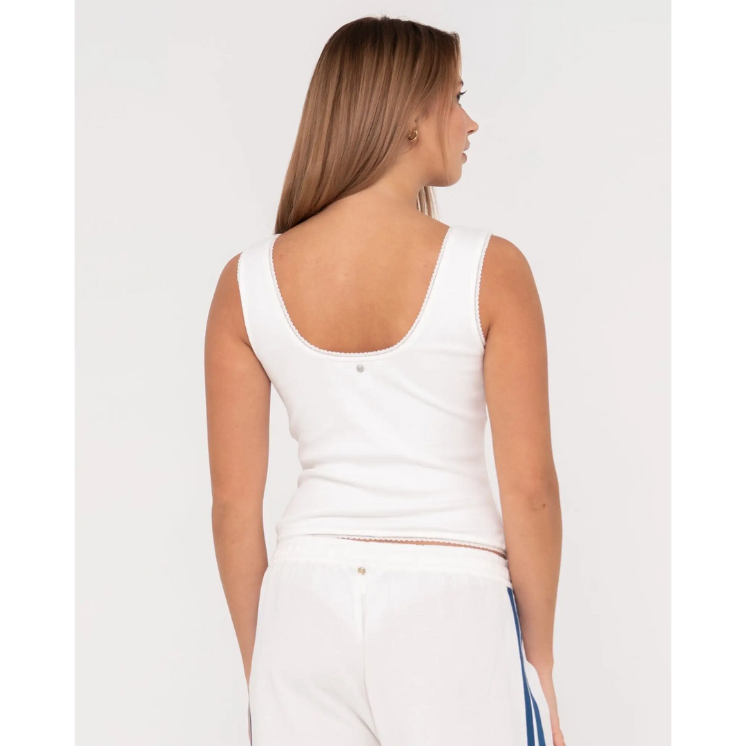 Rusty Lacey Vee Neck Tank 
