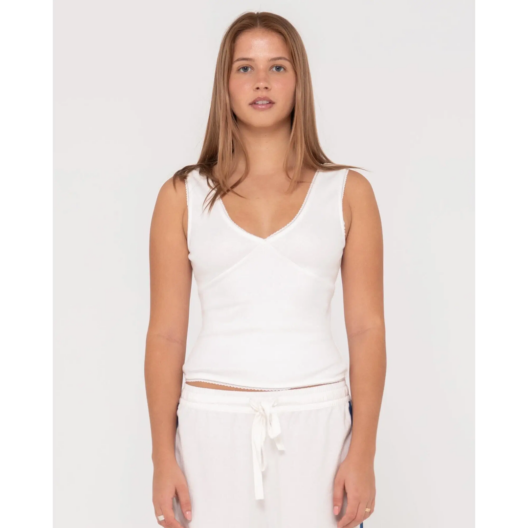 Rusty Lacey Vee Neck Tank 