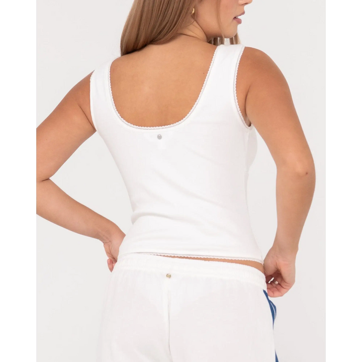 Rusty Lacey Vee Neck Tank 
