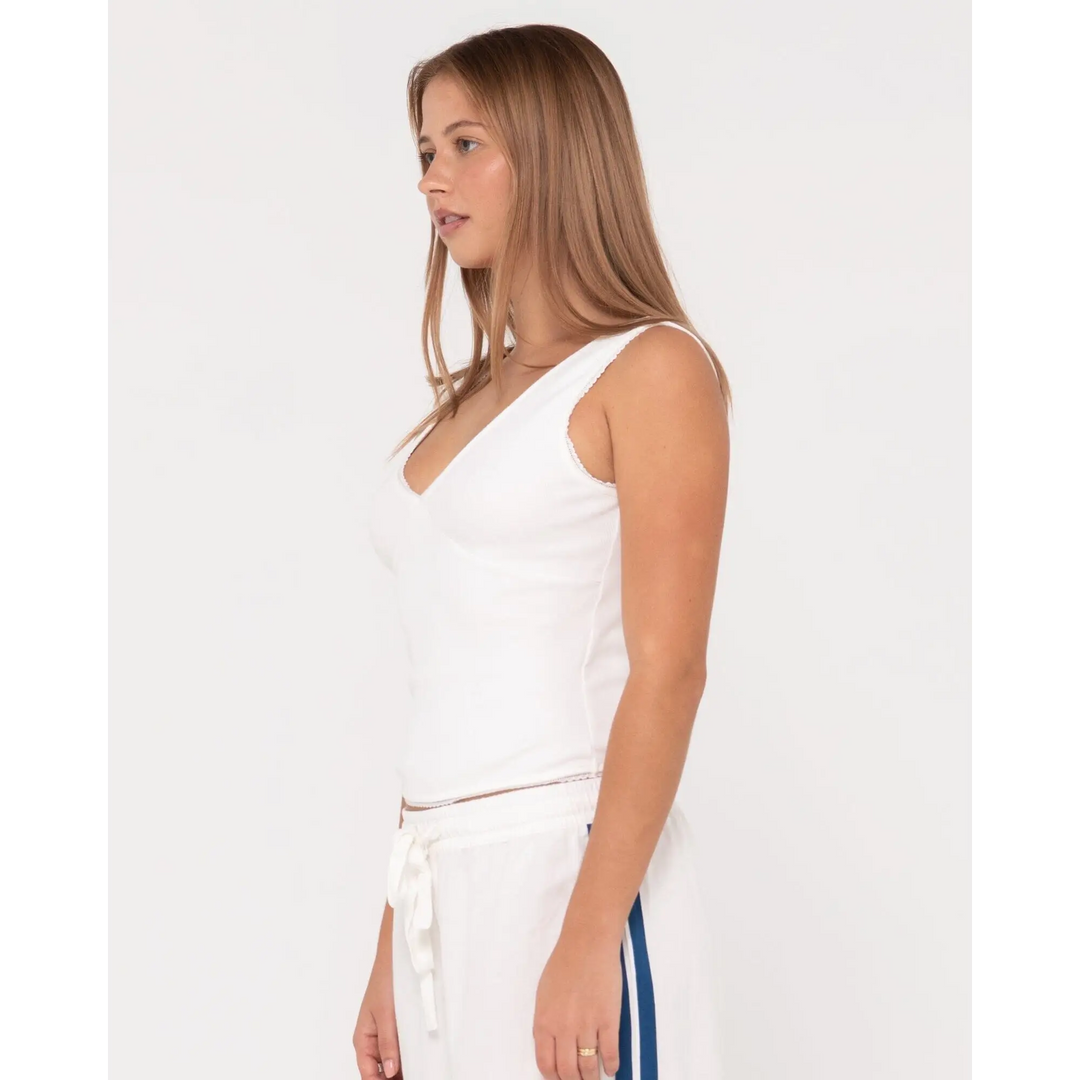 Rusty Lacey Vee Neck Tank 