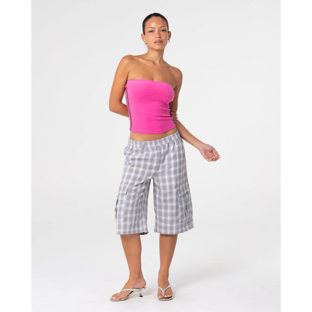 Rusty Lamar Towelling Skimmer Tube Top