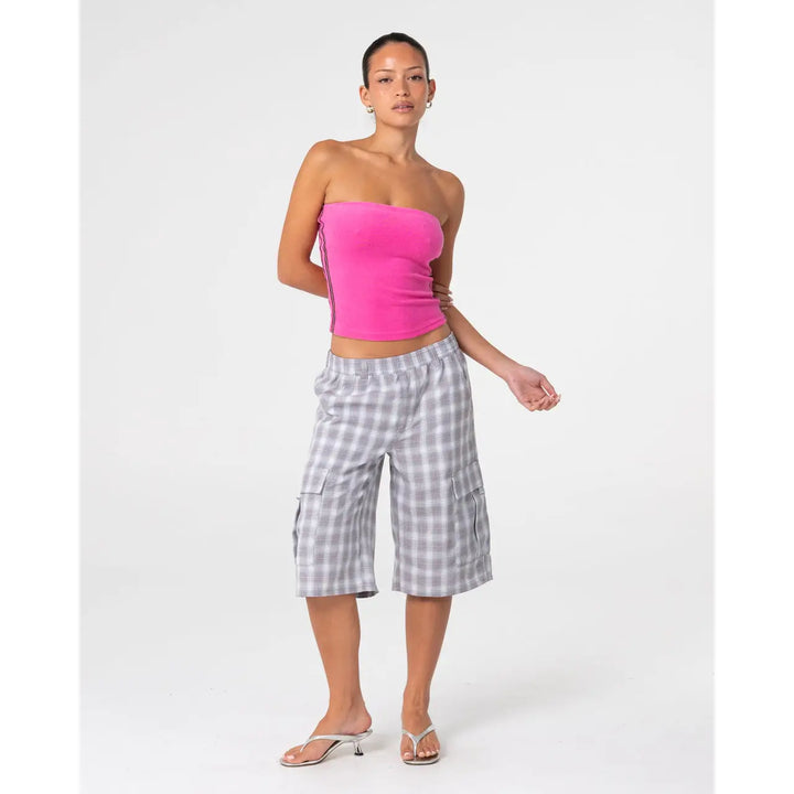 Rusty Lamar Towelling Skimmer Tube Top