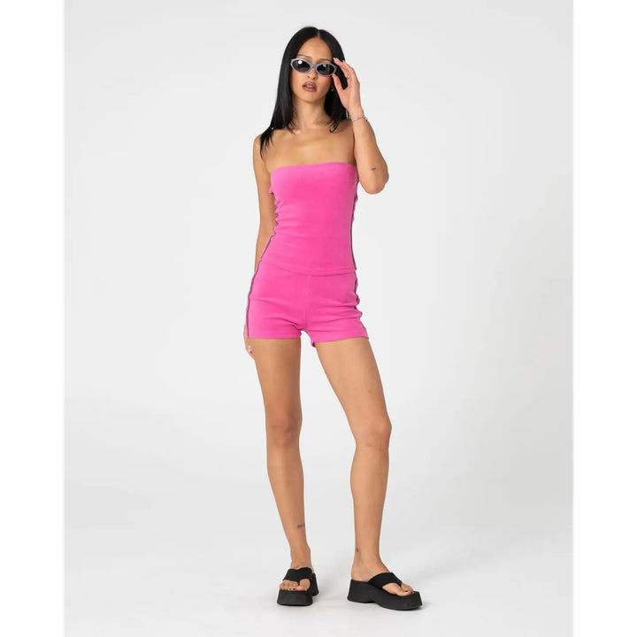 Rusty Lamar Towelling Skimmer Tube Top