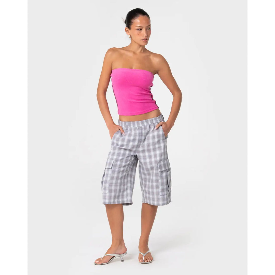 Rusty Lamar Towelling Skimmer Tube Top