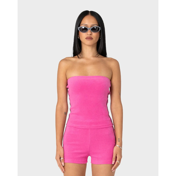 Rusty Lamar Towelling Skimmer Tube Top