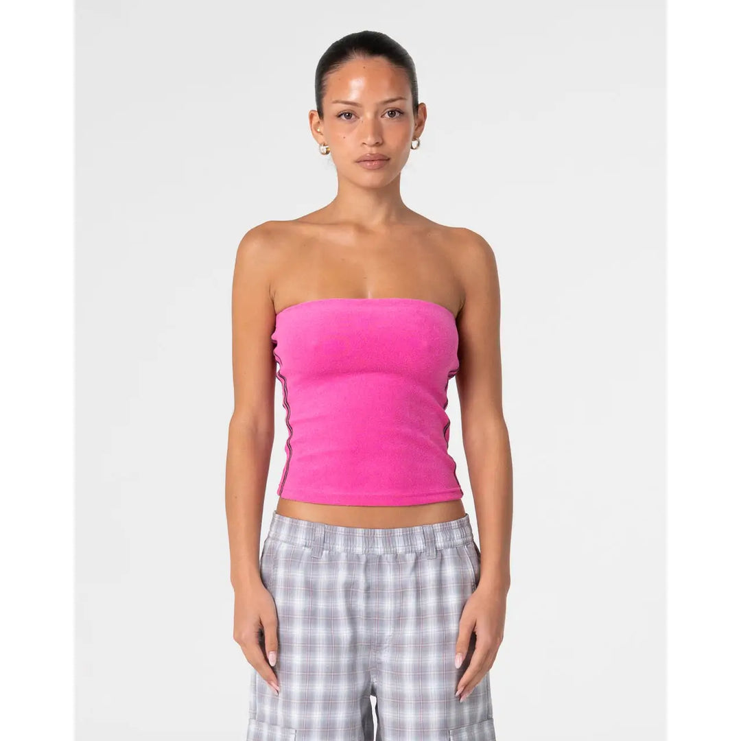Rusty Lamar Towelling Skimmer Tube Top