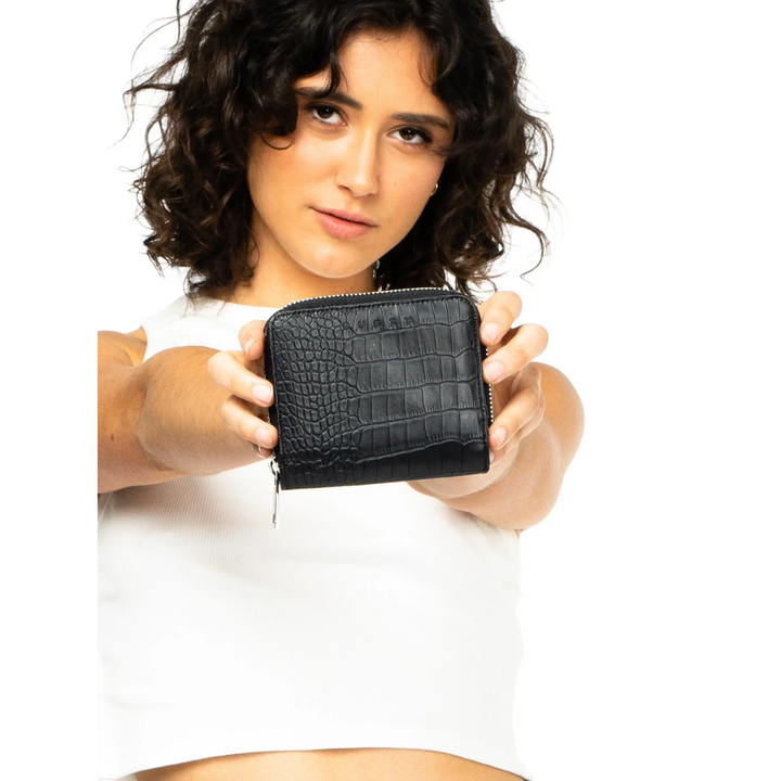 Rusty Leni Compact Wallet Black 