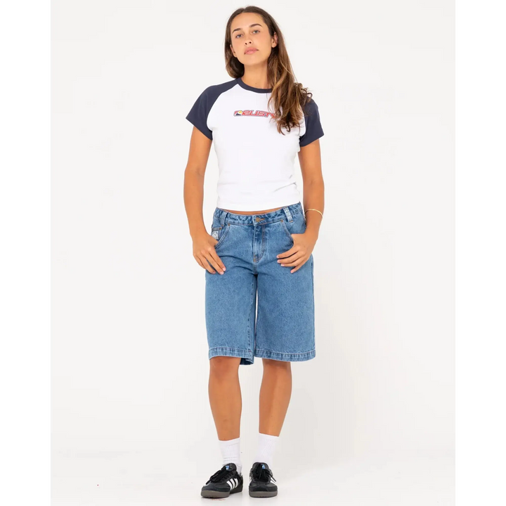 Rusty Low Rise Long Baggy Jorts 