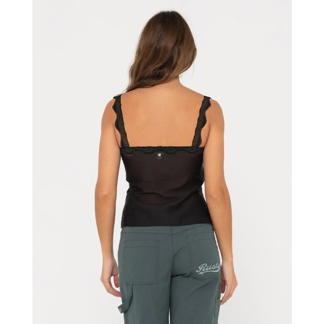 Rusty Maison Sheer Lace Cami Top 