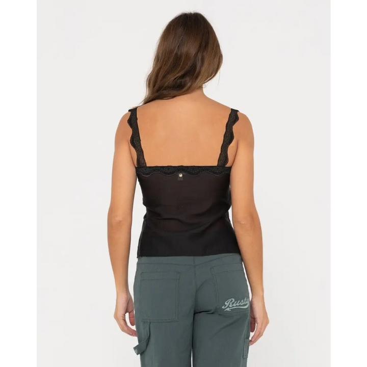 Rusty Maison Sheer Lace Cami Top 