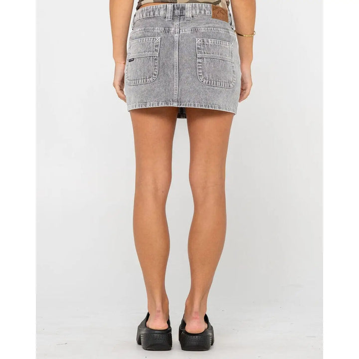 Rusty Mavericks Low Rise Denim Mini Skirt 