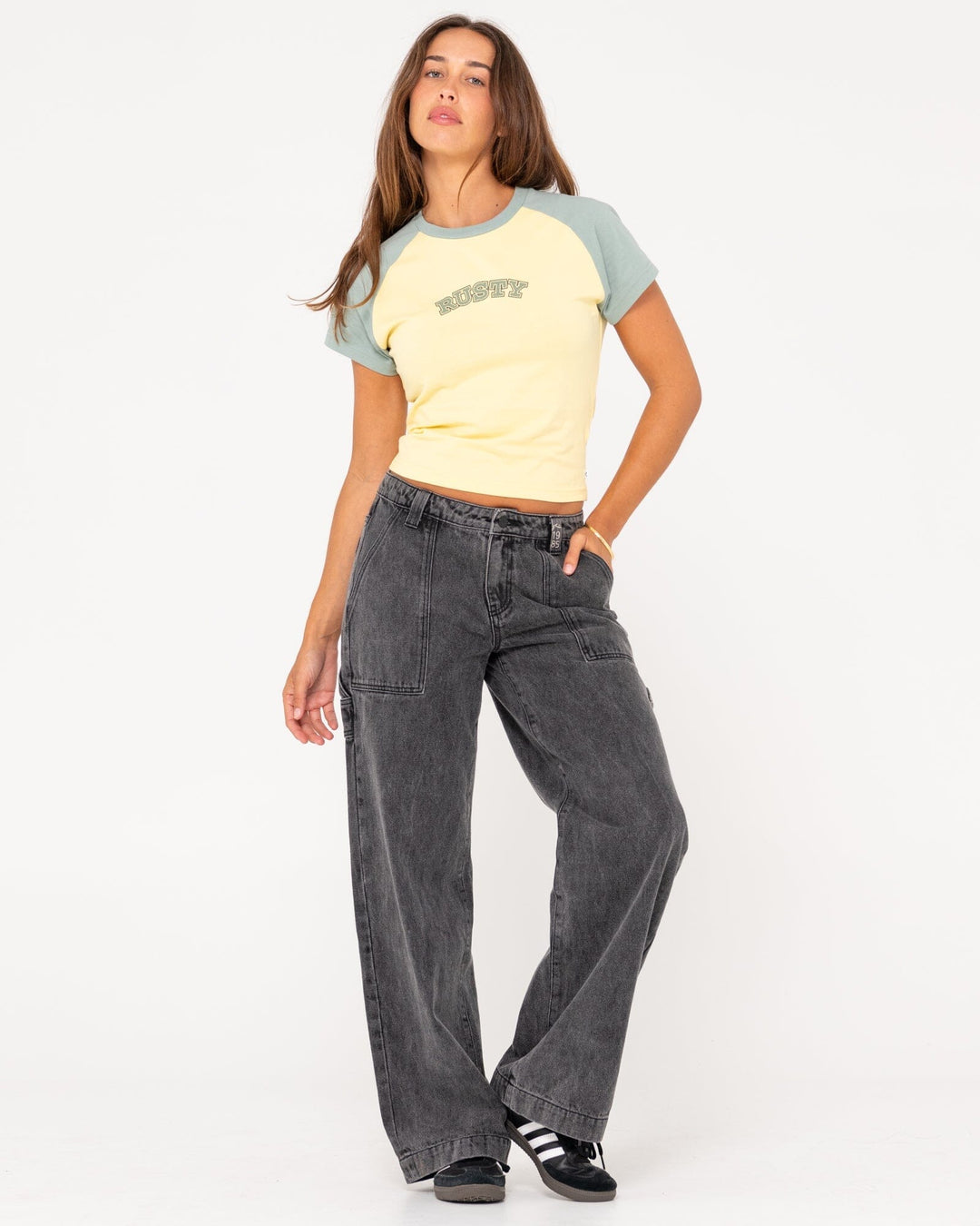 Rusty Mid Term Raglan Skimmer T-Shirt 