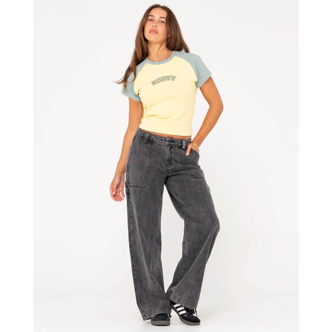 Rusty Mid Term Raglan Skimmer T-Shirt 