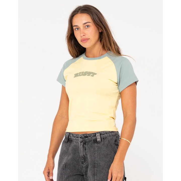 Rusty Mid Term Raglan Skimmer T-Shirt 