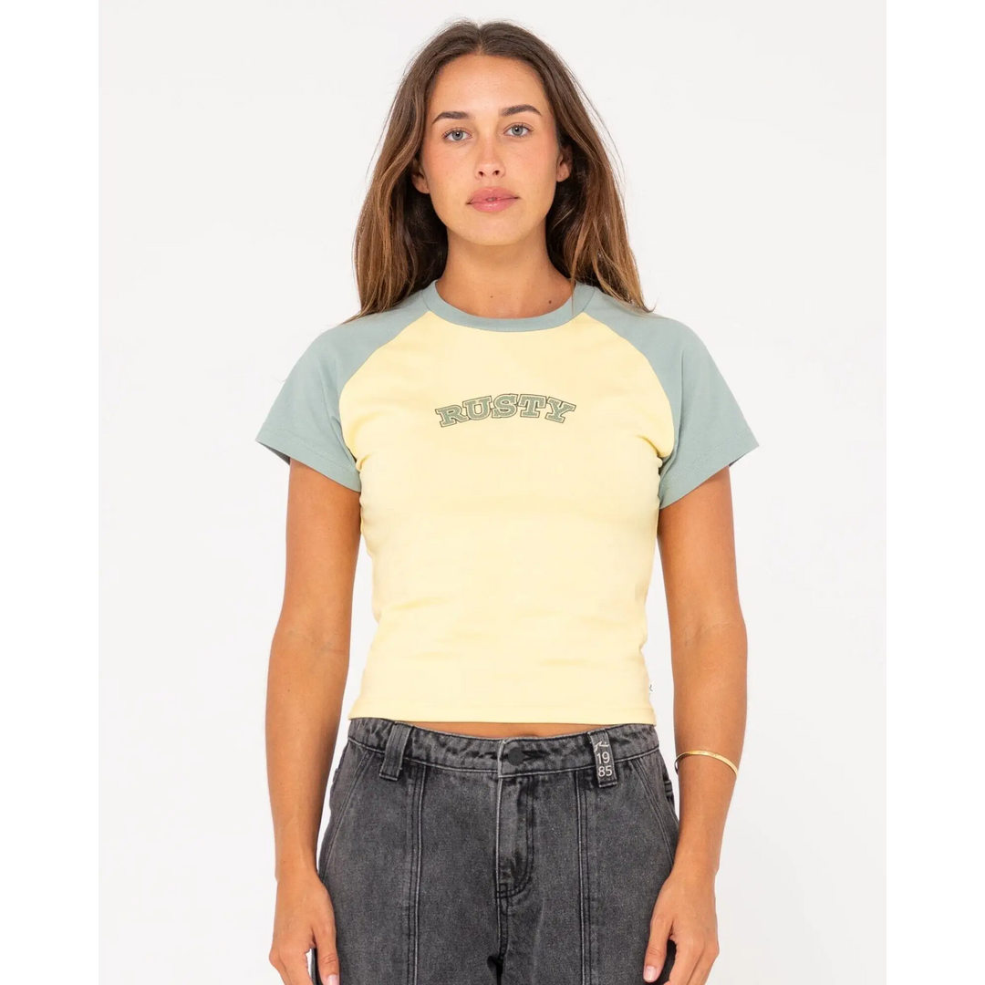 Rusty Mid Term Raglan Skimmer T-Shirt 