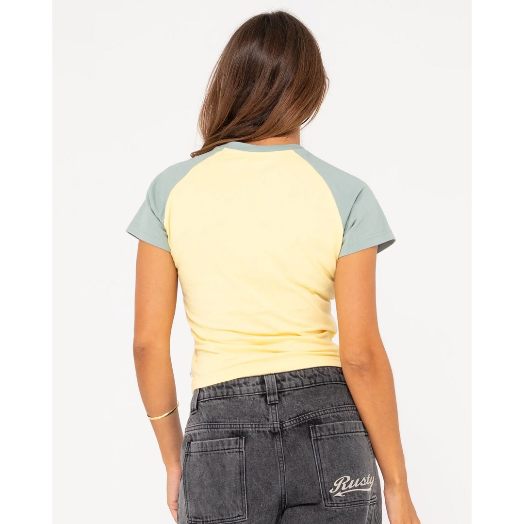 Rusty Mid Term Raglan Skimmer T-Shirt 