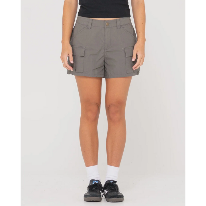 Rusty Milly Mid Rise Cargo Shorts 