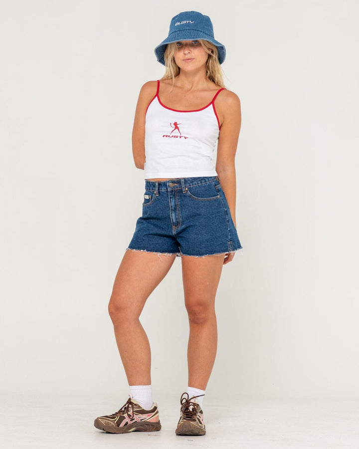 Rusty Miss Me Denim Bucket Hat 