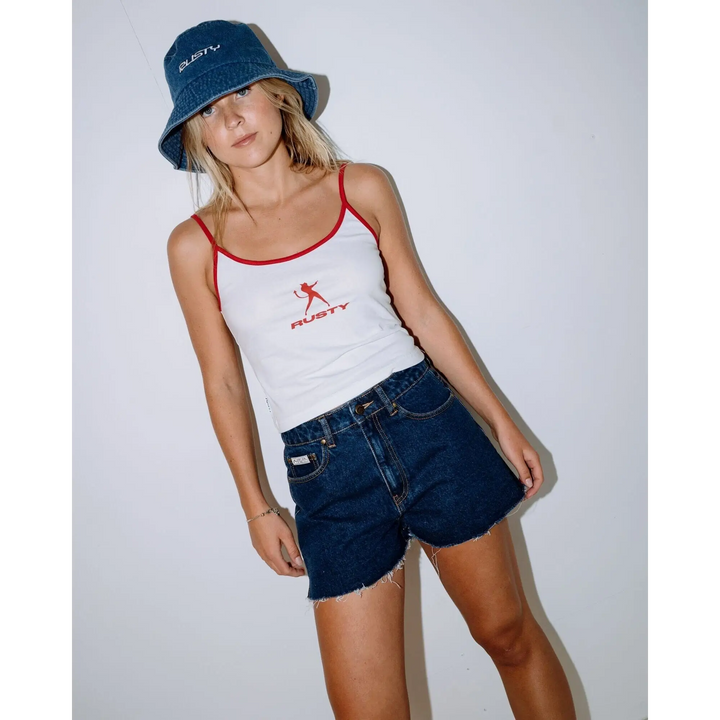 Rusty Miss Me Denim Bucket Hat 