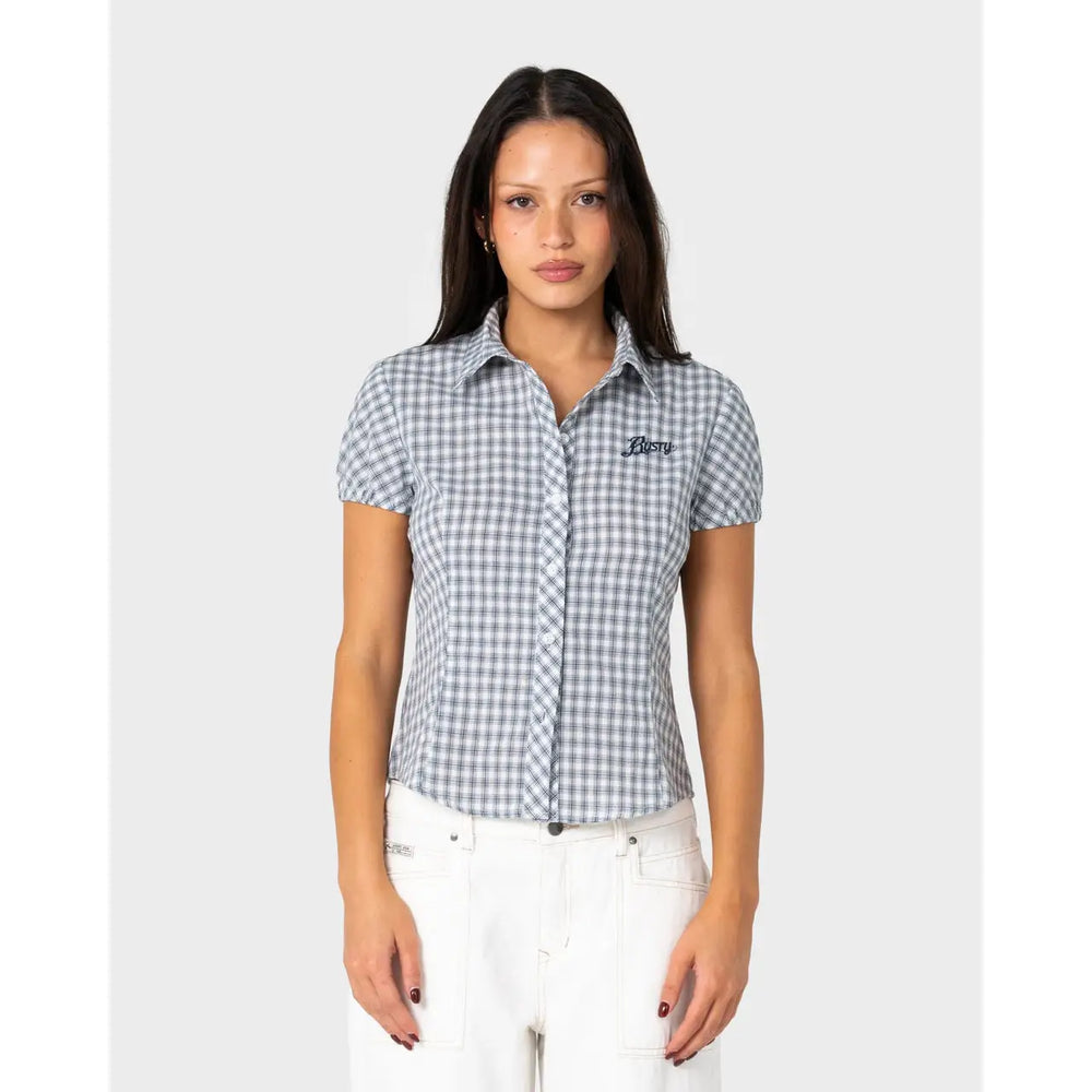 Rusty Missy May Check Shirt - Navy / Cream Check