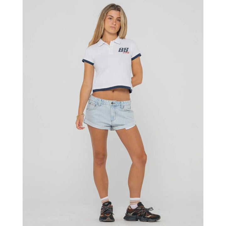 Rusty Mock Layer Polo Mini T-Shirt 