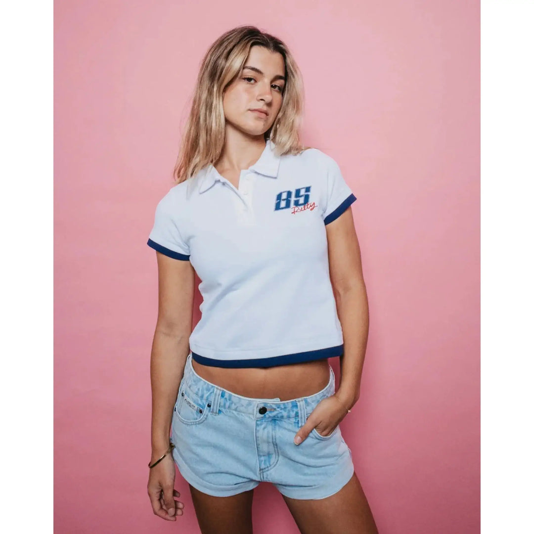 Rusty Mock Layer Polo Mini T-Shirt 