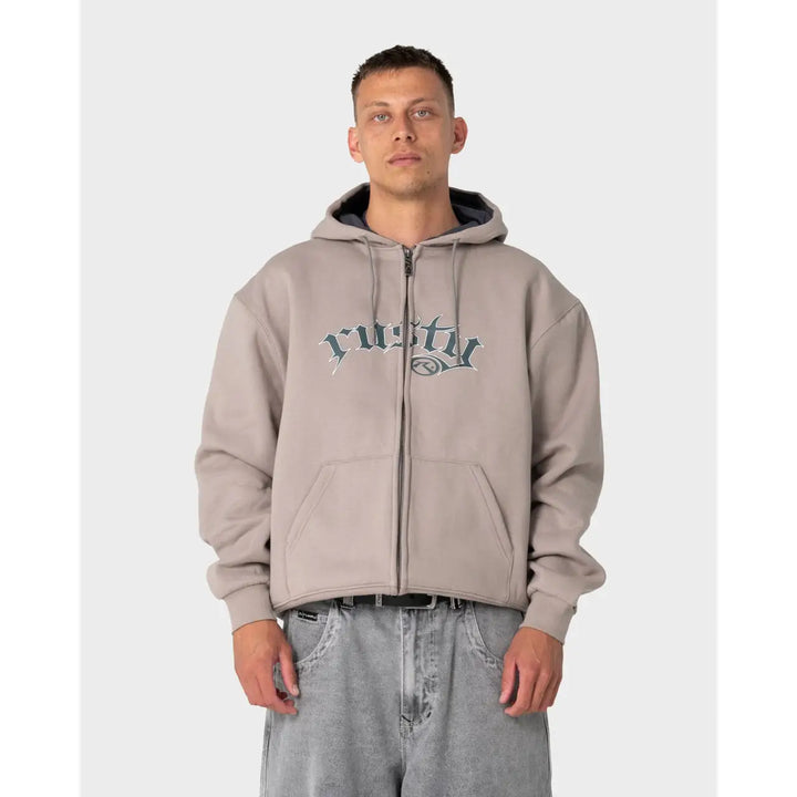 Rusty Monty 2.0 Zip Thru Hooded Fleece Hoodie
