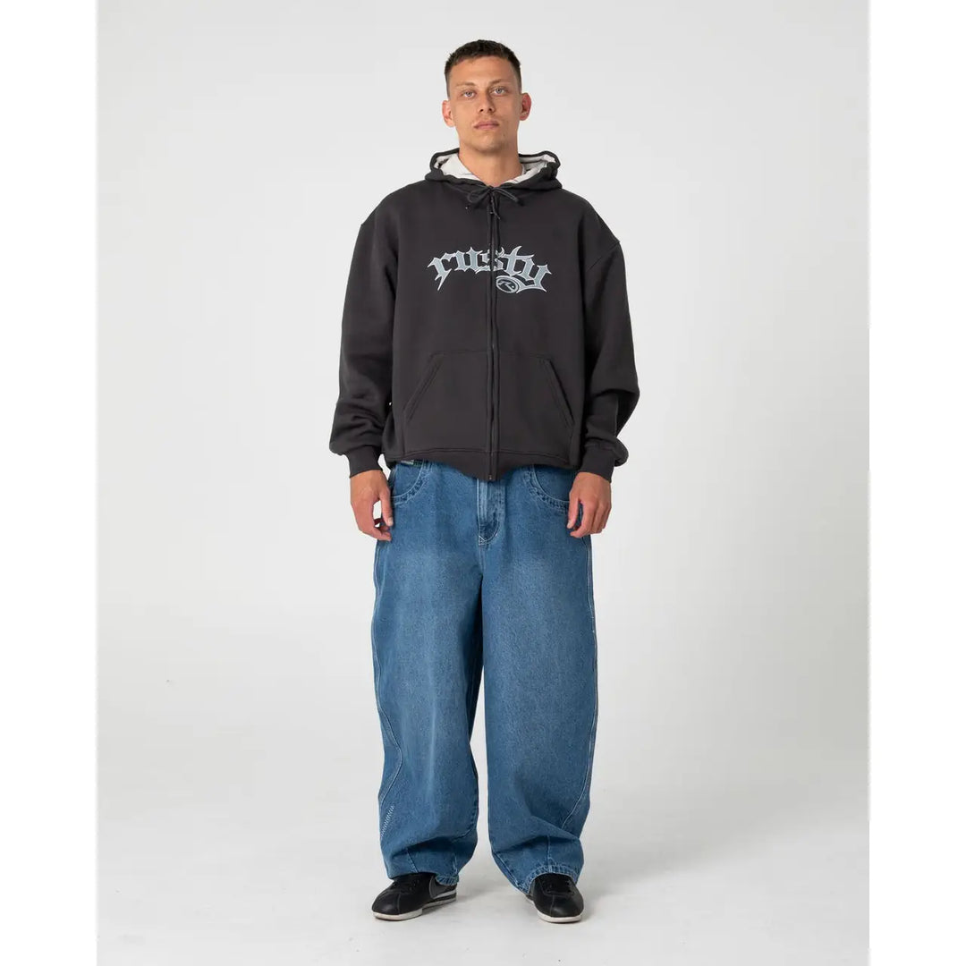 Rusty Monty 2.0 Zip Thru Hooded Fleece Hoodie
