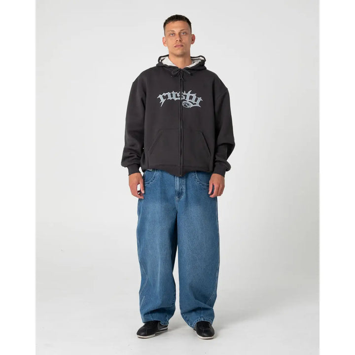 Rusty Monty 2.0 Zip Thru Hooded Fleece Hoodie
