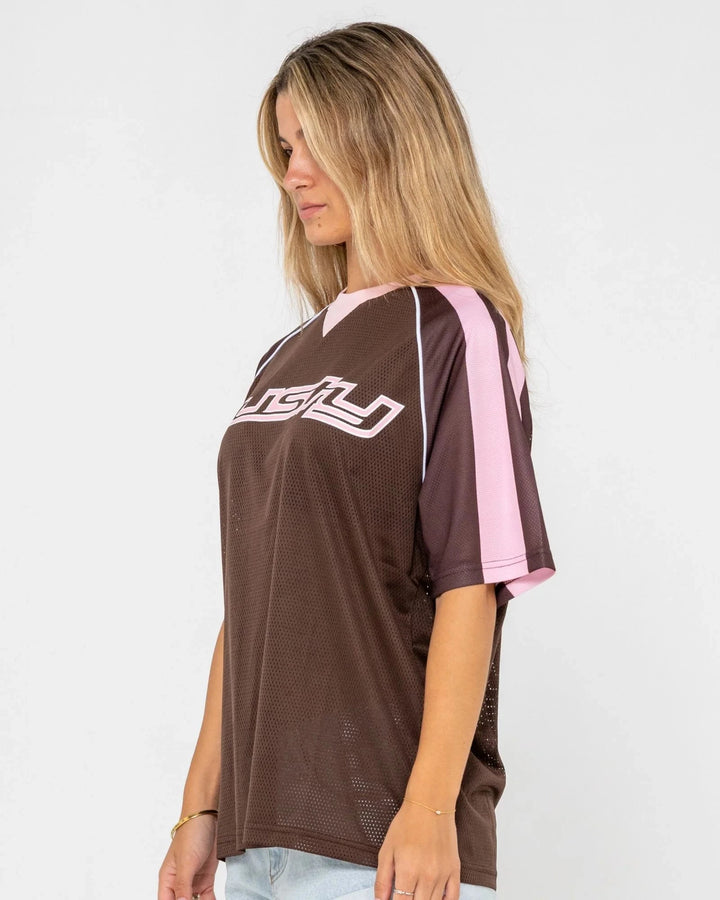 Rusty Naples Mesh Oversize Sports Jersey 