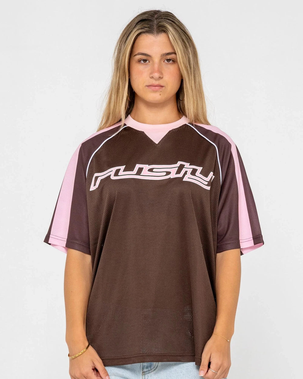 Rusty Naples Mesh Oversize Sports Jersey 