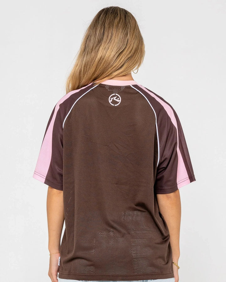 Rusty Naples Mesh Oversize Sports Jersey 